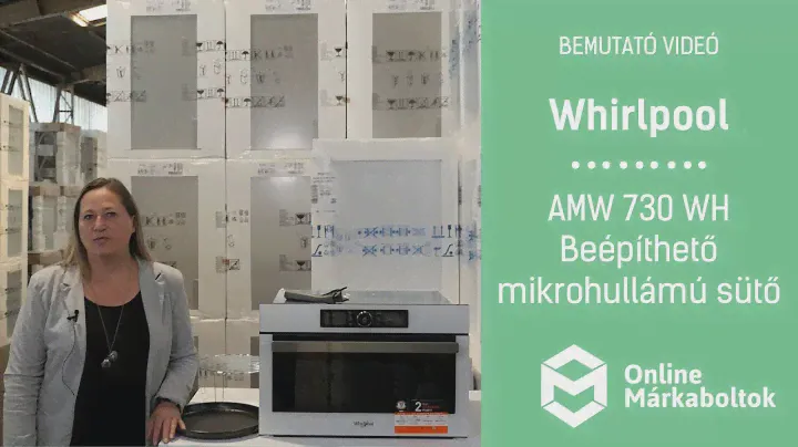 Whirlpool AMW 730 WH Beépíthető mikrohullámú sütő bemutató videó