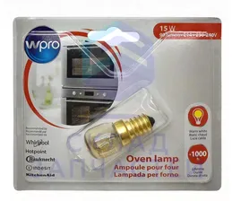C00385605 Whirlpool оригинал, лампочка для духовки 300с, цоколь e14, 15w