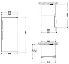 Холодильник Whirlpool W84TE 72 M Dual