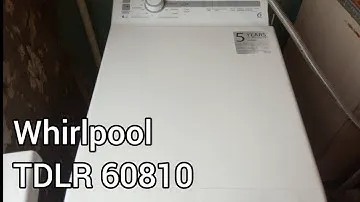 Обзор стиральной машины Whirlpool TDLR 60810 6kg