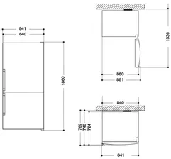Холодильник Whirlpool W84BE 72 X Dual
