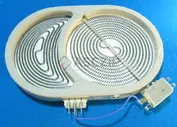 Конфорка для стеклокерамических плит 175mm 2400/160W WHIRLPOOL /481231018898/ (утятница, с повреждениями)