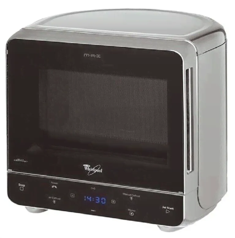 Whirlpool MAX34SL Mikrowelle Halbrund Silber 700W 13L 3D-System/Speed Defrost