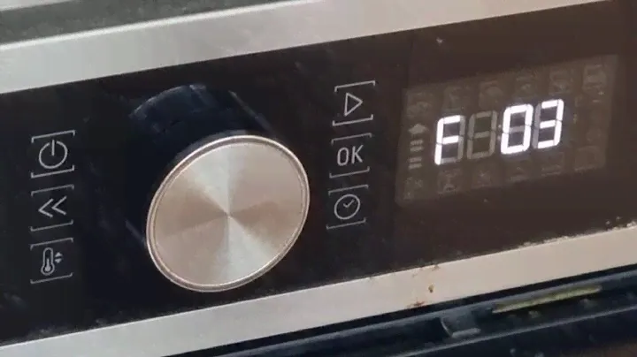 Ошибка F03 Hotpoint Ariston FI5 851 H IX, не работает пиролиз, не включается духовка